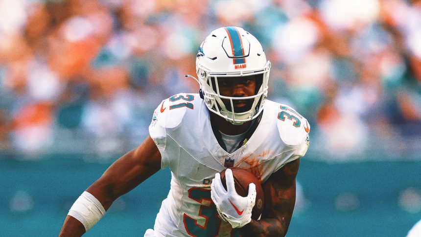 Dolphins release veteran Pro Bowl running back Raheem Mostert