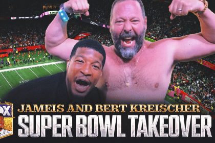 Jameis Winston and Bert Kreischer become BEST FRIENDS at Super Bowl LIX | NFL on FOX