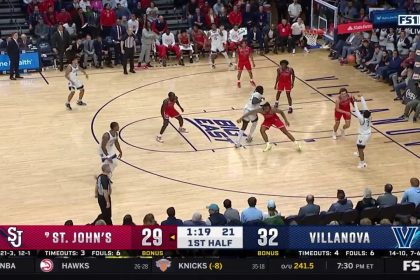 Jhamir Brickus puts the defender on skates as Villanova extends their lead over St. John's