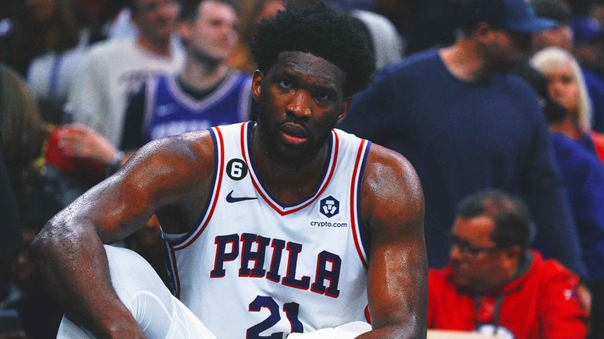 Joel Embiid benched for entire 4th quarter in 76ers' loss to Nets at the buzzer