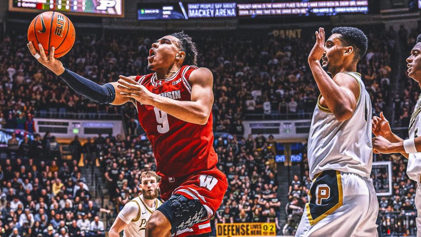 John Tonje's strong second half leads No. 16 Wisconsin past No. 7 Purdue