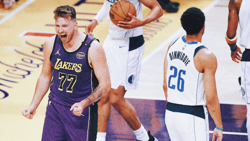 Luka Doncic's triple-double leads Lakers past Mavs 107-99 in post-trade revenge game