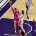 Maryland's Saylor Poffenbarger makes and-1 layup to extend lead against Northwestern