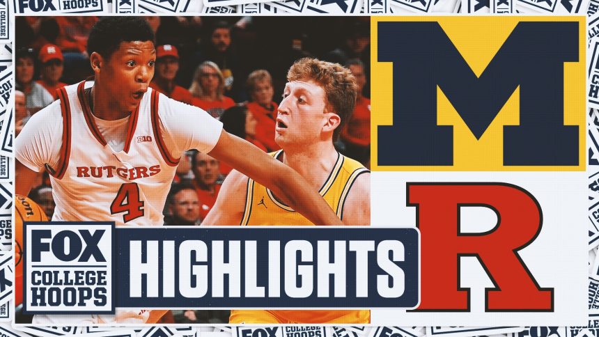 Michigan Wolverines vs. Rutgers Scarlet Knights Highlights | FOX College Hoops