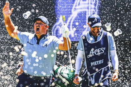 Patrick Reed makes hole in one at famed Watering Hole at LIV Golf Adelaide