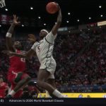 Pharaoh Compton throws down a monster dunk, extending San Diego State's lead over New Mexico