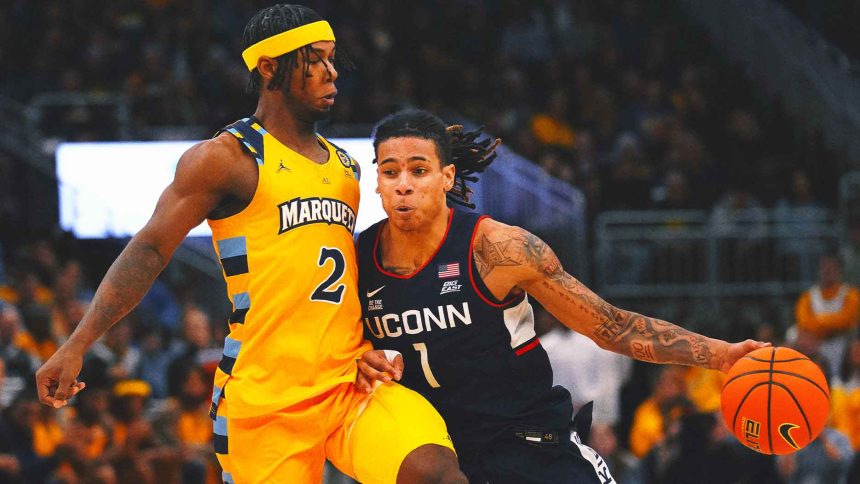 Solo Ball's big night powers No. 25 UConn to 77-69 road win at No. 9 Marquette