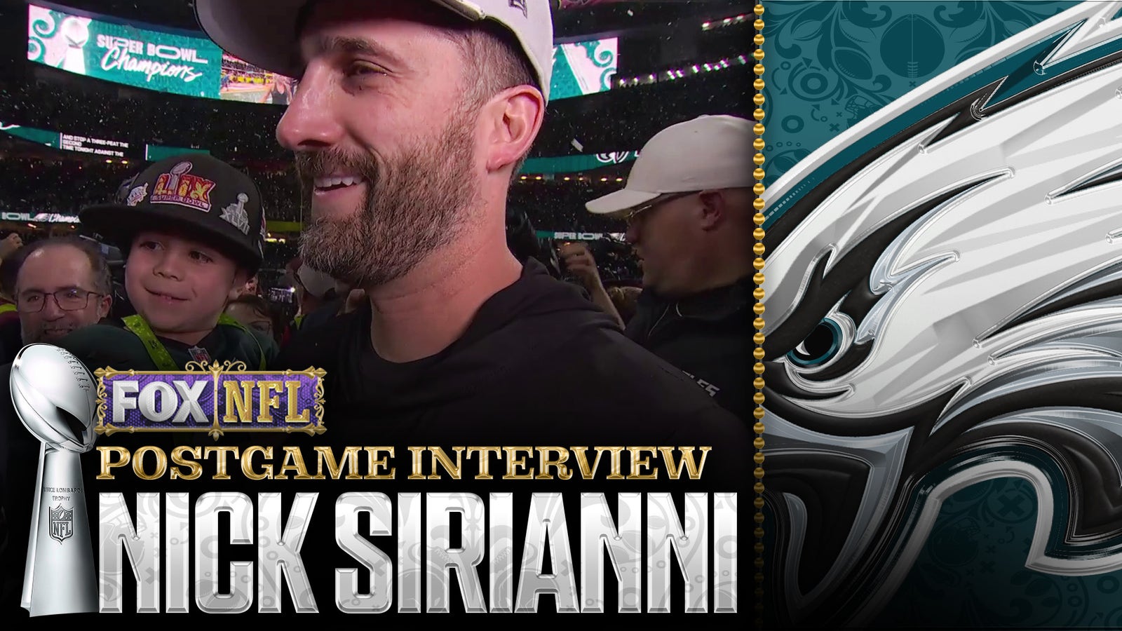 Nick Sirianni gets emotional after Eagles win Super Bowl: 'God's blessed us'