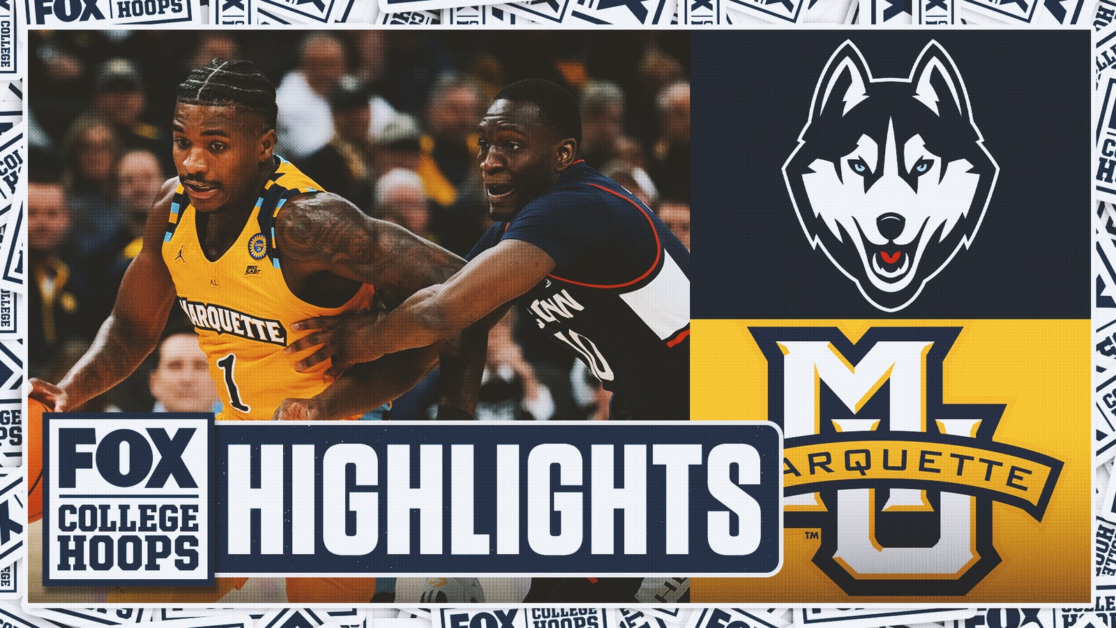 No. 25 UConn Huskies vs. No. 9 Marquette Golden Eagles Highlights