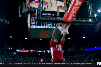 UNLV's Jeremiah "Bear" Cherry throws down slam dunk against Nevada