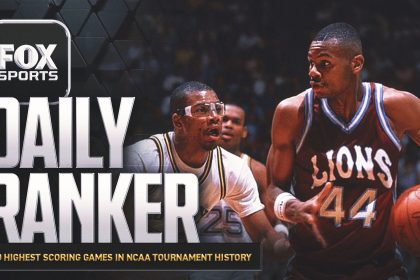 What are the 10 highest-scoring games in NCAA Tournament history?
