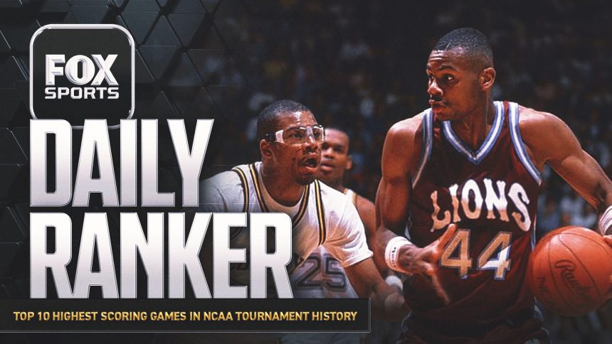 What are the 10 highest-scoring games in NCAA Tournament history?