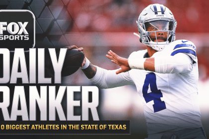 Who are the 10 biggest athletes in Texas?