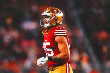 49ers' George Kittle absent from voluntary workouts amid expiring contract