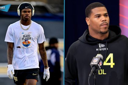Could Browns, Giants trade picks, Bears take Travis Hunter or Bengals land Abdul Carter? | First Things First