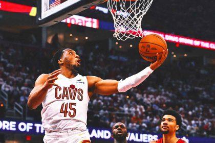 Donovan Mitchell ties Michael Jordan's playoff record in Cavs' Game 1 win over Heat