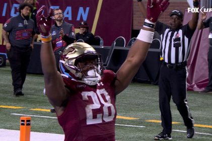 Panthers' Nate McCrary rushes 19-yard TD to extend lead over Showboats
