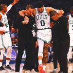 Celtics 'at a loss for words' as they await news on Jayson Tatum