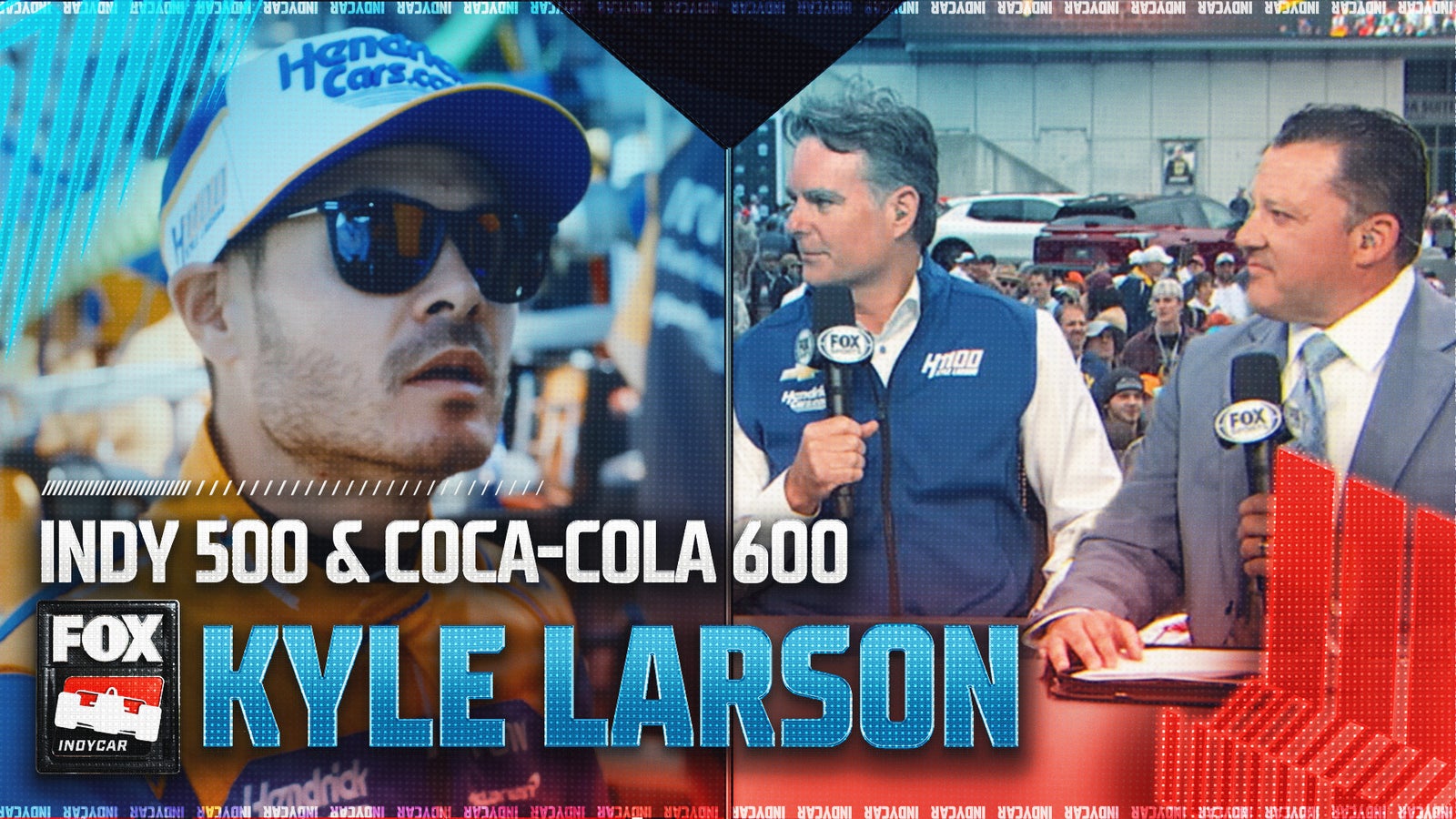 Kyle Larson racing INDY 500 & Coca-Cola 600, Tony Stewart & Jeff Gordon give advice 