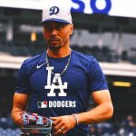 Dodgers' Mookie Betts is day-to-day after injuring his left toe in mishap