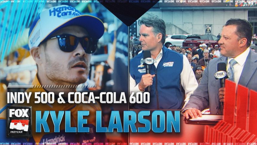 Kyle Larson racing INDY 500 & Coca-Cola 600, Tony Stewart & Jeff Gordon give advice | INDYCAR on FOX