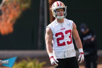 Kyle Shanahan says Christian McCaffrey is "as healthy as can be" — Can he carry the 49ers again? | First Things First