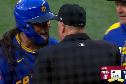 Mariners' J. P. Crawford ejected from the game after being called out on strikes vs. Nationals