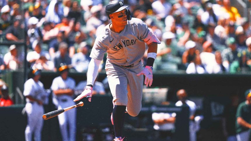 Yankees' Aaron Judge blasts 2 homers in his return home to the Sacramento area