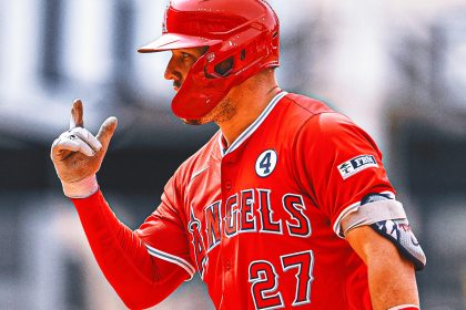 Angels slugger Mike Trout mashes first home run since returning from injury