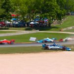 David Malukas spins out on the first lap at Road America
