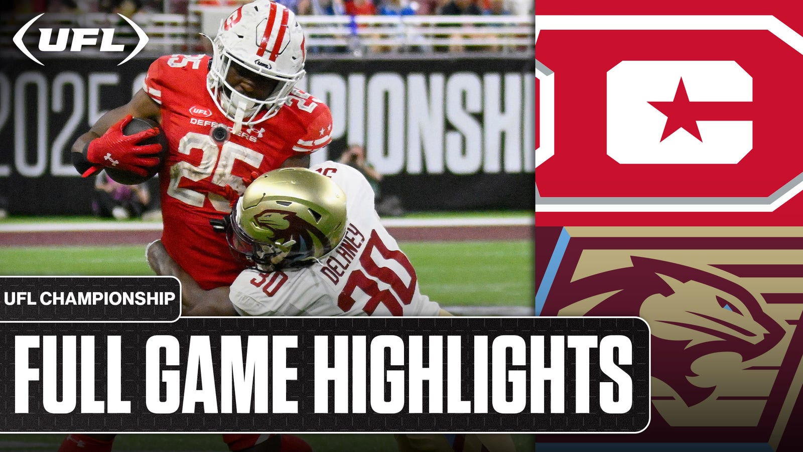 DC Defenders vs. Michigan Panthers UFL Championship Highlights | UFL