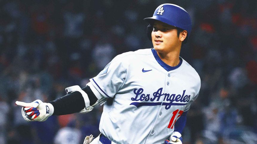Dodgers' Shohei Ohtani hits two HRs vs. Giants, ending 10-game drought