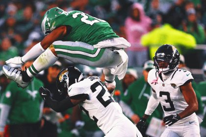 Eagles RB Saquon Barkley's reverse hurdle to grace cover of 'Madden NFL 26'