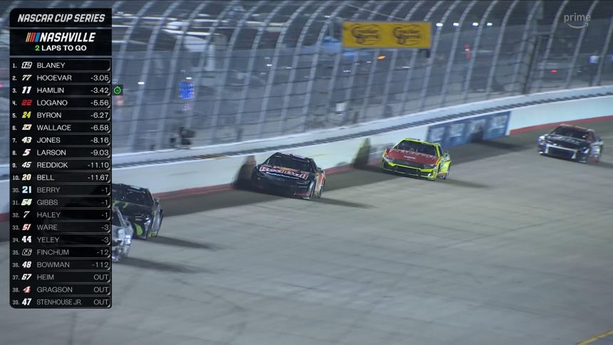 FINAL LAPS: Ryan Blaney wins Cracker Barrel 400 at Nashville Superspeedway | NASCAR on FOX