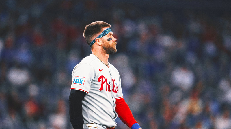 Phillies place Bryce Harper on injured list with wrist inflammation