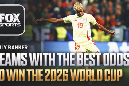 Which 10 teams have the best odds to win the 2026 World Cup, one year out?