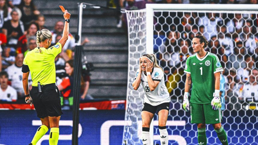 Germany's Kathrin Hendrich Red-Carded for Hair-Pulling in Euro Quarterfinal