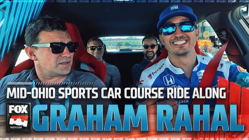 Graham Rahal takes Will Buxton, Townsend Bell & James Hinchcliffe around Mid-Ohio Sports Car Course