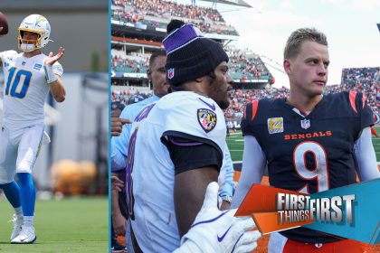 Parkins Peak is in with Burrow next to Allen, Lamar and Herbert in third row | First Things First