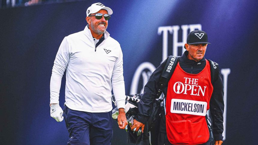 Phil Mickelson Holes Vintage Chip Shot in Surprising Round 1 of Open Championship