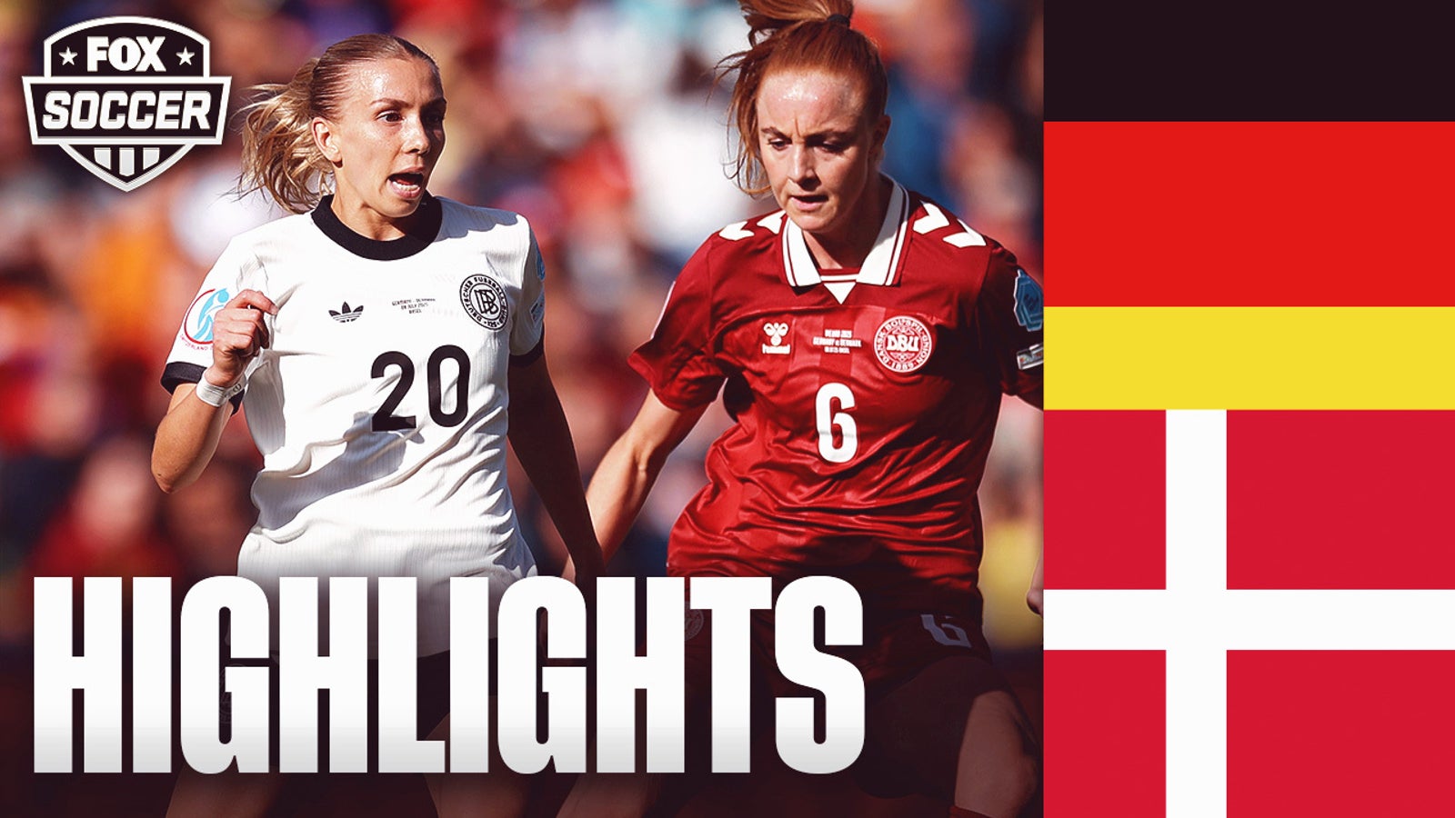 Germany vs. Denmark UEFA Women's Euro 2025 Highlights | FOX Soccer