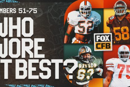 Who Wore It Best? Greatest College Football Players by Jersey Number, 51-75