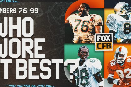 Who Wore It Best? Greatest College Football Players by Jersey Number, 76-99