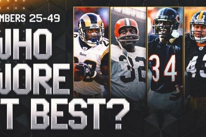 Who Wore It Best? The Greatest NFL Players by Jersey Number, 25-49