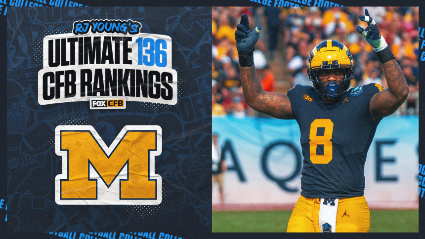 2025 Michigan Football Predictions: Wolverines Ranked 12th in RJ Young's Ultimate 136
