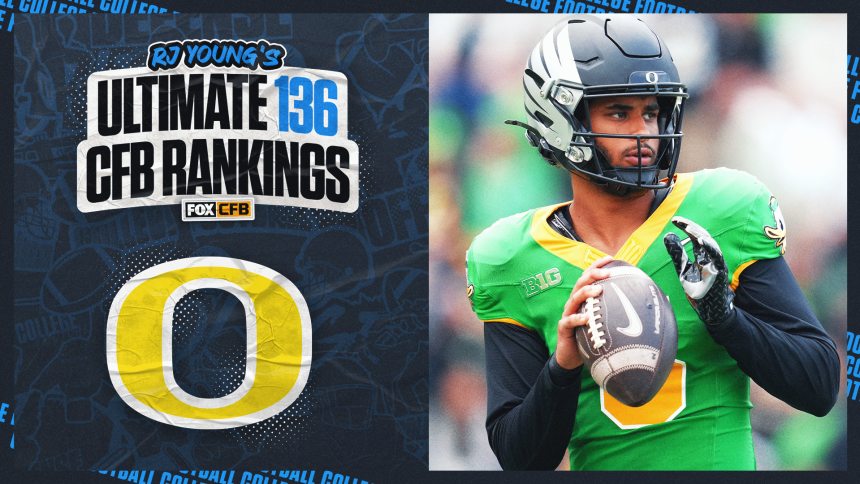 2025 Oregon Football Predictions: Ducks Ranked 3rd in RJ Young's Ultimate 136