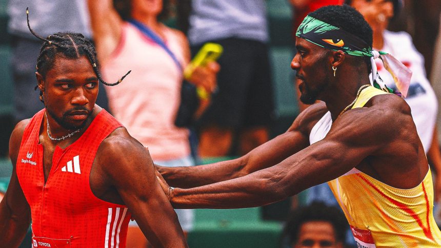 Noah Lyles Shoved by Kenny Bednarek After USATF Men’s 200-Meter Final
