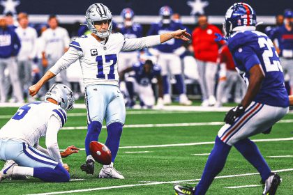 Brandon Aubrey’s 46-Yard FG Lifts Cowboys to Wild 40-37 OT Win Over Giants