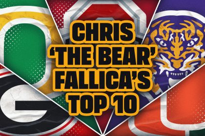 Chris 'The Bear' Fallica's Top 10 College Football Rankings