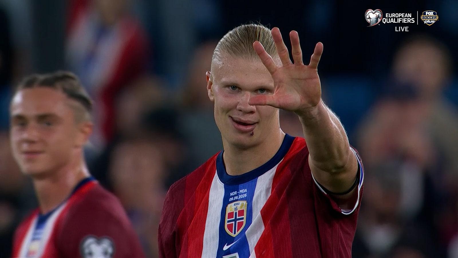 Erling Haaland bags five goals in Norway’s dominant victory over Moldova